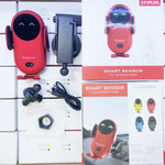 Infrared Sensor Car Wireless Charger Auto Clamping Phone Holder 10W Fast Charging 360° Car Mount for iPhone & Android
