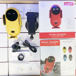 Infrared Sensor Car Wireless Charger Auto Clamping Phone Holder 10W Fast Charging 360° Car Mount for iPhone & Android