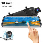 10” Mirror Dash Cam Front & Rear Dual Recording | Smart Car Accessories & Car Tech Gadgets