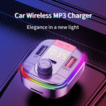 Bluetooth FM Transmitter Car MP3 Player with PD QC3.0 Fast Charger | Smart Car Accessories & Car Tech Gadgets