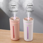 Wireless Car Humidifier RGB LED USB Diffuser 800mAh Rechargeable Cool Mist Air Purifier | Smart Car Accessories