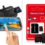 10” Mirror Dash Cam Front & Rear Dual Recording | Smart Car Accessories & Car Tech Gadgets