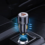 100W Fast Car Charger Dual Port USB-C & USB-A | Smart Car Accessories & Car Tech Gadgets