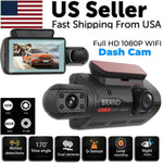 1080P Dual Lens WiFi Dash Cam Front & Inside Camera | Smart Car Accessories & Car Tech Gadgets