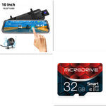 10” Mirror Dash Cam Front & Rear Dual Recording | Smart Car Accessories & Car Tech Gadgets
