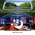 10” Mirror Dash Cam Front & Rear Dual Recording | Smart Car Accessories & Car Tech Gadgets