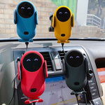 Infrared Sensor Car Wireless Charger Auto Clamping Phone Holder 10W Fast Charging 360° Car Mount for iPhone & Android