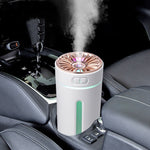 Wireless Car Humidifier RGB LED USB Diffuser 800mAh Rechargeable Cool Mist Air Purifier | Smart Car Accessories