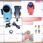 Infrared Sensor Car Wireless Charger Auto Clamping Phone Holder 10W Fast Charging 360° Car Mount for iPhone & Android