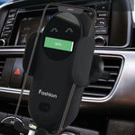 Infrared Sensor Car Wireless Charger Auto Clamping Phone Holder 10W Fast Charging 360° Car Mount for iPhone & Android