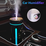 Wireless Car Humidifier RGB LED USB Diffuser 800mAh Rechargeable Cool Mist Air Purifier | Smart Car Accessories